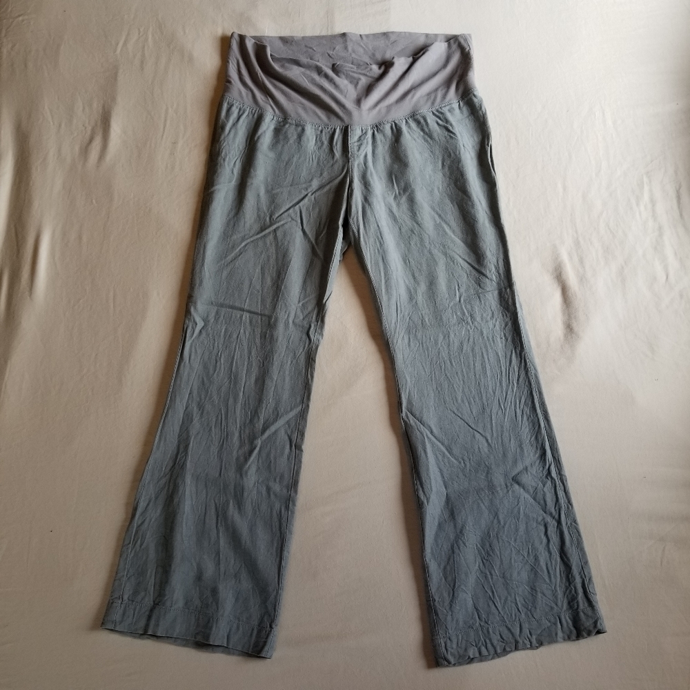 Gap maternity linen pants